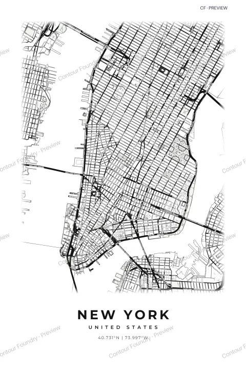 Paris — generated map posters example